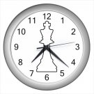 Silver Wall Clock  chess hobbies grandmaster of sports world cup