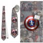 Necktie shield thor hammer captain america superhero avengers cosplay wedding