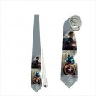 Necktie captain america superhero avengers cosplay wedding