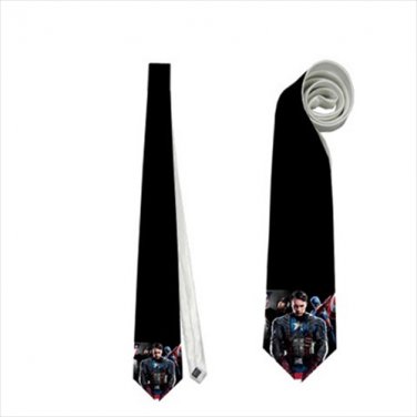 Necktie shield captain america superhero avengers cosplay wedding