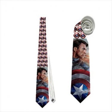 Necktie shield captain america iron man superhero avengers cosplay wedding