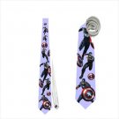 Necktie shield captain america iron man superhero avengers cosplay wedding