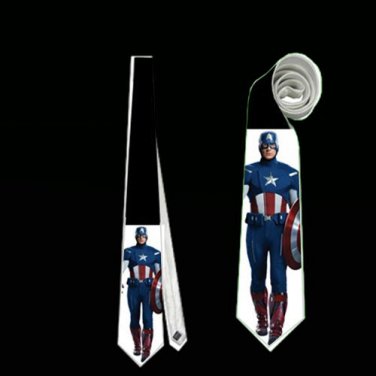 Necktie shield captain america superhero avengers cosplay wedding
