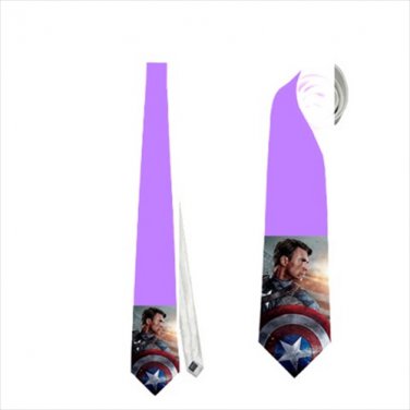 Necktie shield captain america  superhero avengers cosplay wedding