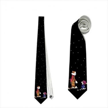 Necktie calvin tie comic strip tiger black night winter roleplay cosplay wedding