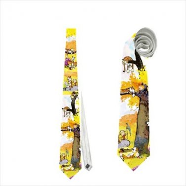 Necktie calvin tie comic strip tiger yellow tree roleplay cosplay wedding