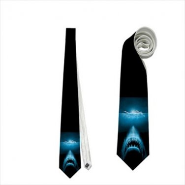 Necktie jaws shark halloween horror tie roleplay cosplay wedding