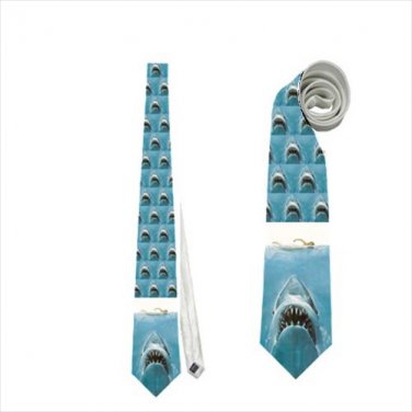 Necktie jaws shark halloween horror tie roleplay cosplay wedding
