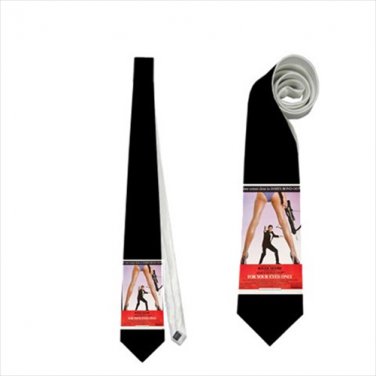 Necktie  james bond agent 007 halloween tie roleplay cosplay wedding for your eyes only