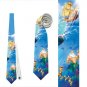 Necktie little mermaid ariel flounder ursula triton romance tie grooms groomsman wedding