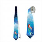 Necktie little mermaid ariel flounder ursula romance tie grooms groomsman wedding