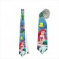 Necktie little mermaid ariel flounder ursula romance tie grooms groomsman wedding