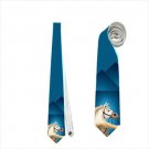 Necktie white horse rapunzel tangled princess romance tie grooms groomsman wedding