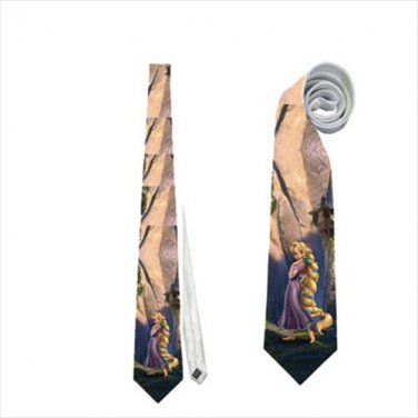 Necktie rapunzel tangled princess romance tie grooms groomsman wedding