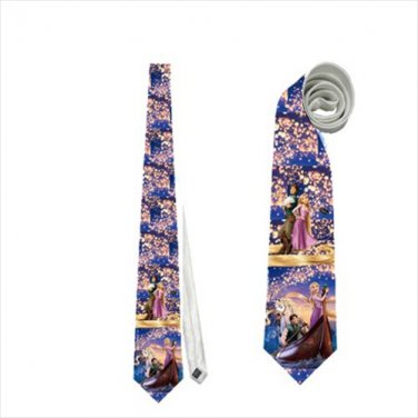 Necktie rapunzel tangled princess romance tie grooms groomsman wedding