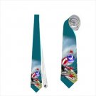 Necktie surfing frog puerto rico souvenir flag romance tie grooms groomsman wedding