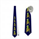 Necktie kermit frog muppet muppets royal blue tie grooms groomsman wedding