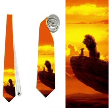Necktie lion king simba mufasa scar nala timon pumbaa wedding tie