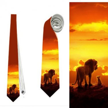 Necktie lion king simba mufasa scar nala timon pumbaa wedding tie