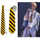 Necktie david bowie wasp black yellow stripes tie
