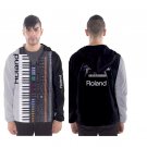 Men`s hooded windbreaker Rock and Roll music Roland synthesizer Vangelis jazz