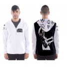 Men`s hooded windbreaker Rock and Roll music rock hard rock black dog page bonzo