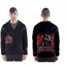 Men`s hooded windbreaker Rock and Roll music rock Latino rock oye comova samba pa ti Europa Carlos