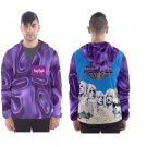 Men`s hooded windbreaker Rock and Roll music rock hard purple blackmoor