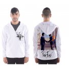 Men`s hooded windbreaker Rock and Roll music psychedelically floyd david money gilmour