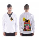 Men`s hooded windbreaker Africa reggae music happy