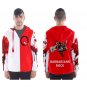 Men`s hooded windbreaker music rock hard barbarians happy blood