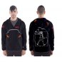 Men`s hooded windbreaker  car night love vetruvian man expensive car