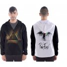 Men`s hooded windbreaker  rock Floyd David psychedelic fender Pink