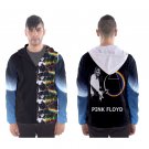 Men`s hooded windbreaker  rock Floyd David psychedelic fender Pink