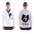 Men`s hooded windbreaker  rock fender guitar Hendrix music hippies drug Jimmy