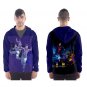 Men`s hooded windbreaker  football Barcelona  Golden Ball Argentina Messi happy sport
