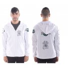 Men`s hooded windbreaker  hard rock  guitar guitarist  Queen Freddy song singer vocalist entertainer