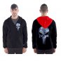 Men`s hooded windbreaker  hard rock  skull dark metal