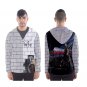 Men`s hooded windbreaker  the wall rock music bass Floyd performance