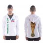 Men`s hooded windbreaker  football world cup fan sport