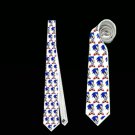 Necktie sonic hedgehog pattern tie