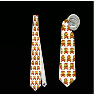 Necktie super mario pattern tie