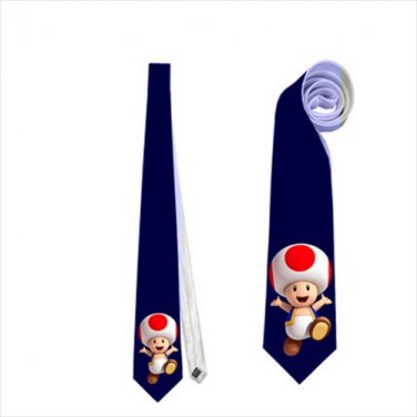 Necktie super mario toad tie
