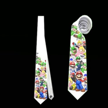 Necktie super mario luigi rabbids princess peach pipe tie