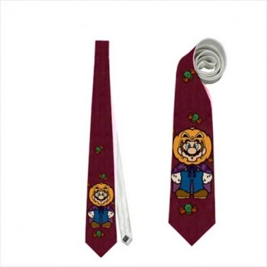 Necktie super mario halloween pumpkin tie