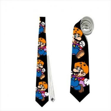 Necktie super mario halloween pumpkin tie