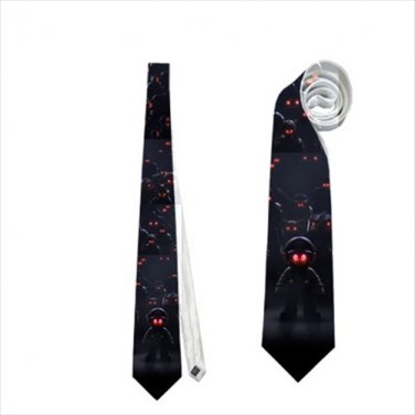 Necktie super mario halloween evil eyes tie