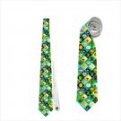 Necktie super mario luigi stars coins toads pipes funny tie