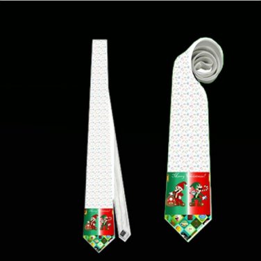 Necktie super mario luigi merry christmas funny tie