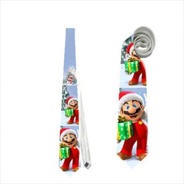 Necktie super mario merry christmas funny tie